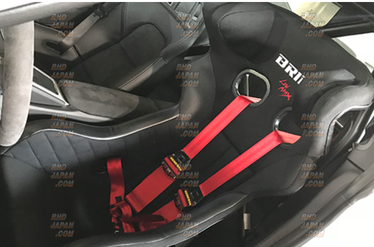 BRIDE XERO RS Low Max Full Bucket Seat - Black FRP Silver Shell
